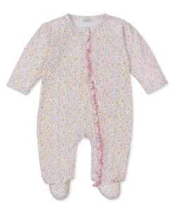 Garden Trellis Floral Zip Footie