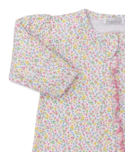 Garden Trellis Floral Zip Footie