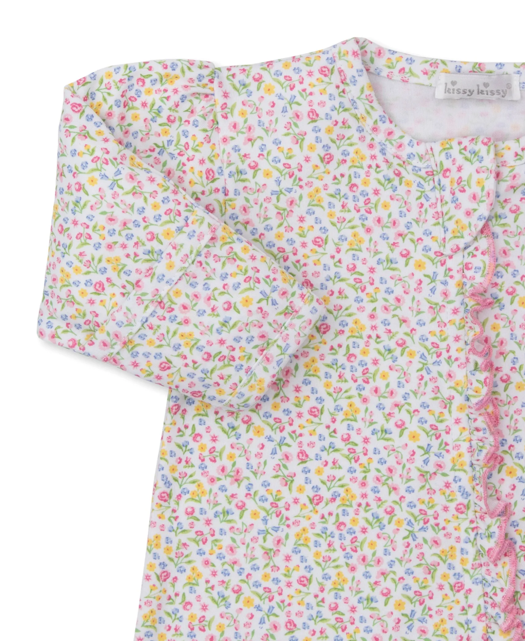 Garden Trellis Floral Zip Footie