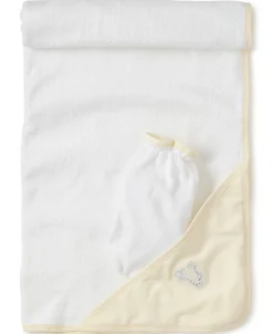 Giraffe Generations Stripe Hooded Towel & Mitt Set