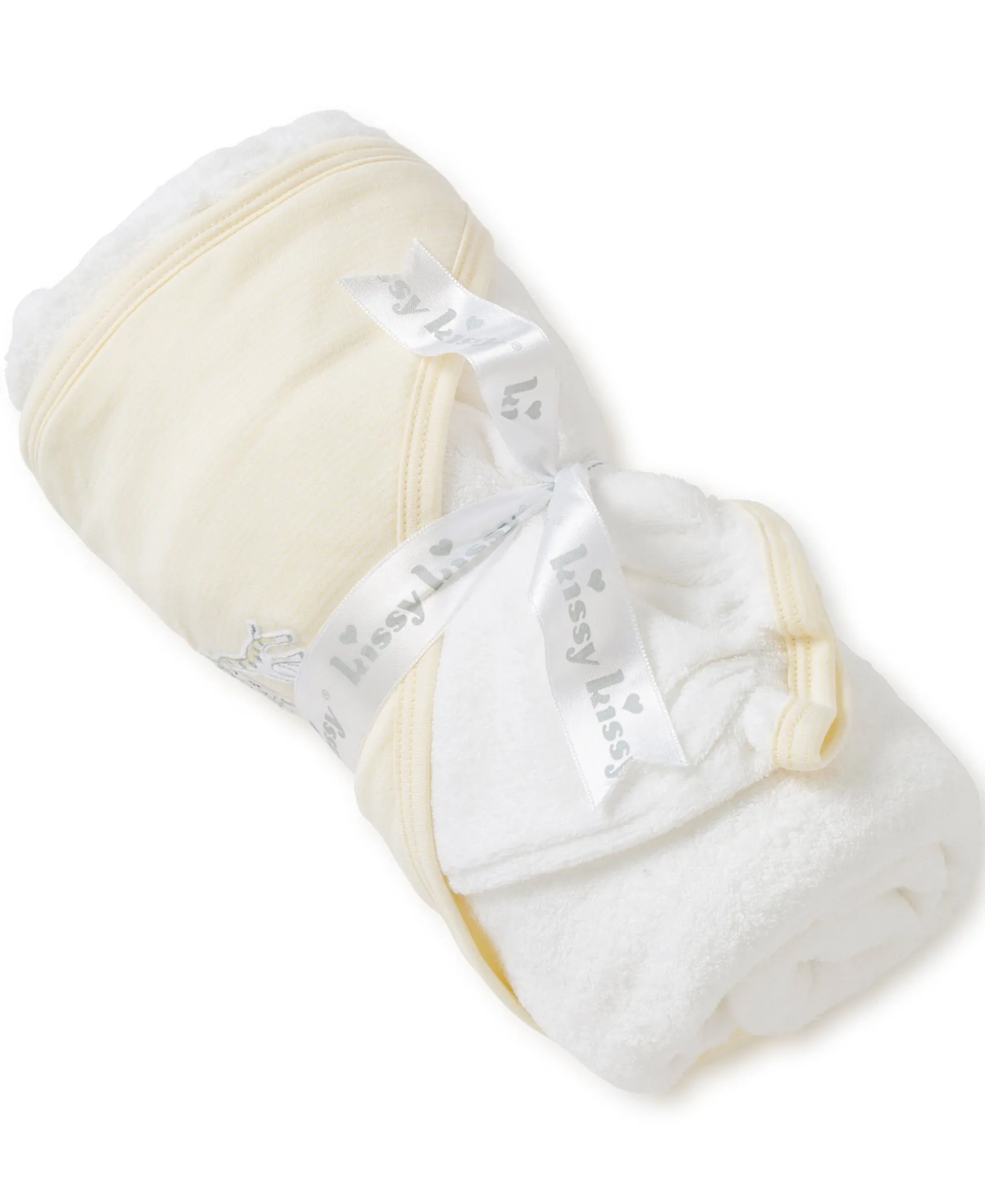 Giraffe Generations Stripe Hooded Towel & Mitt Set