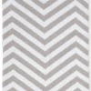 Gray Chevron Knit Novelty Blanket