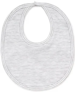 Gray Kissy Essentials Stripe Bib