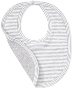 Gray Kissy Essentials Stripe Bib