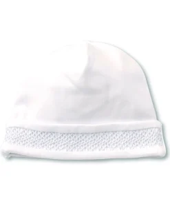 Hand Smocked CLB Charmed White/Blue Hat