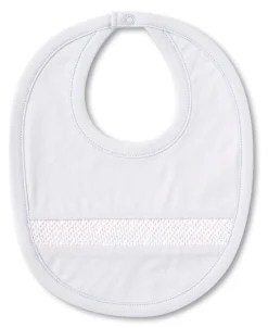 Hand Smocked CLB Charmed Blue Bib