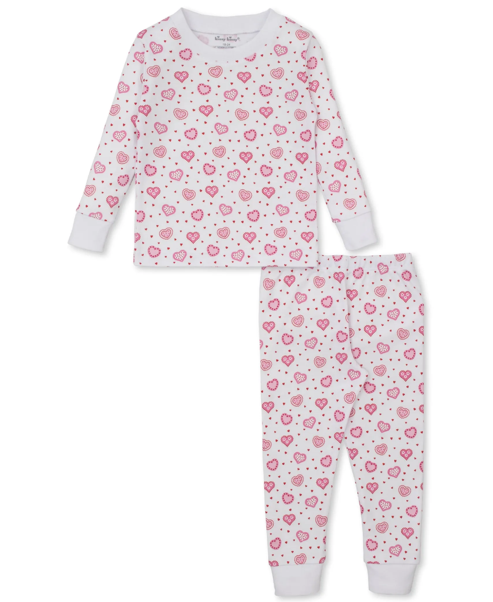 Heartfelt Hearts Toddler Pajama Set