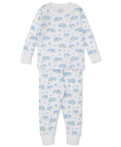 Heavenly Hydrangeas Blue Pajama Set
