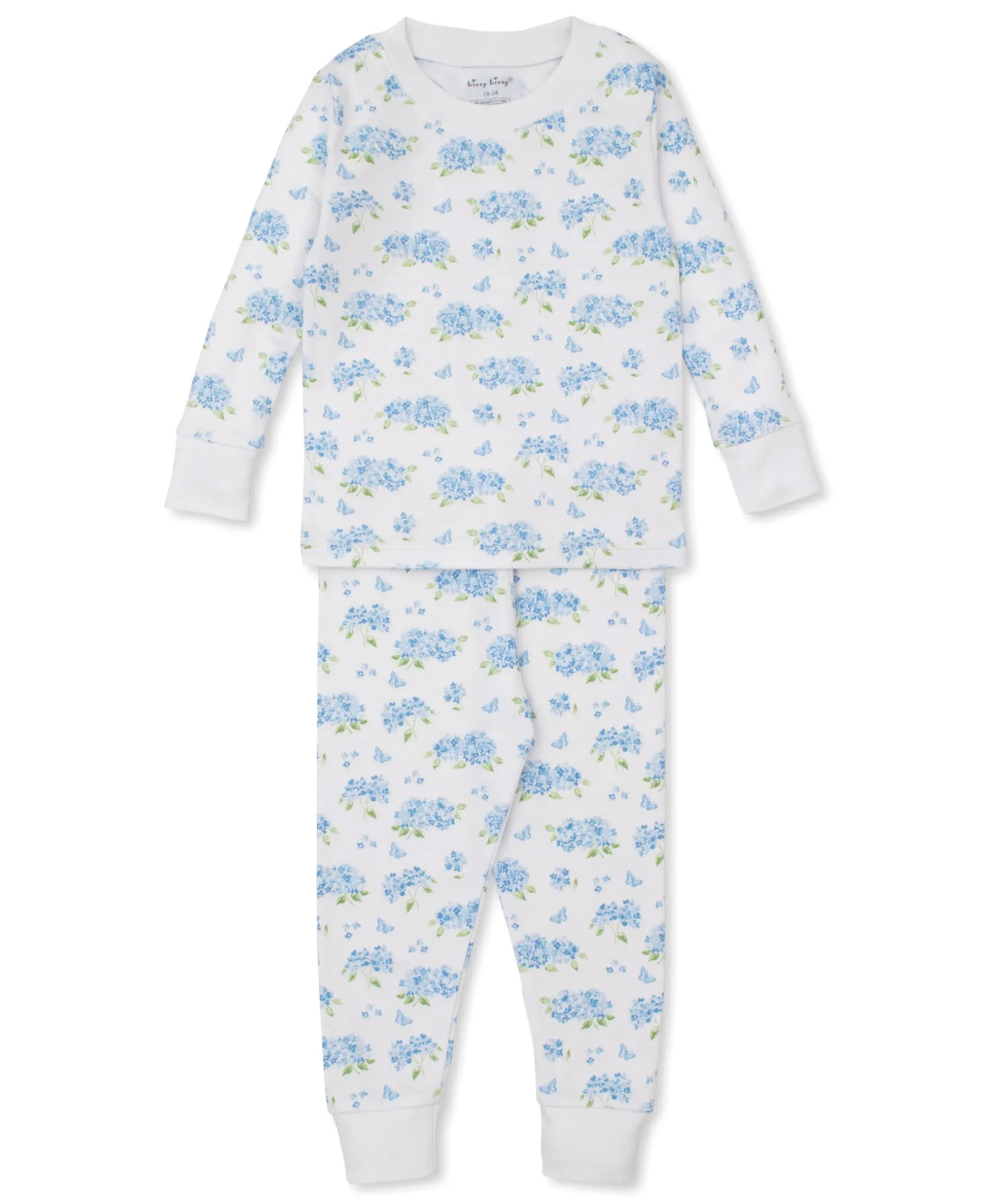 Heavenly Hydrangeas Blue Pajama Set
