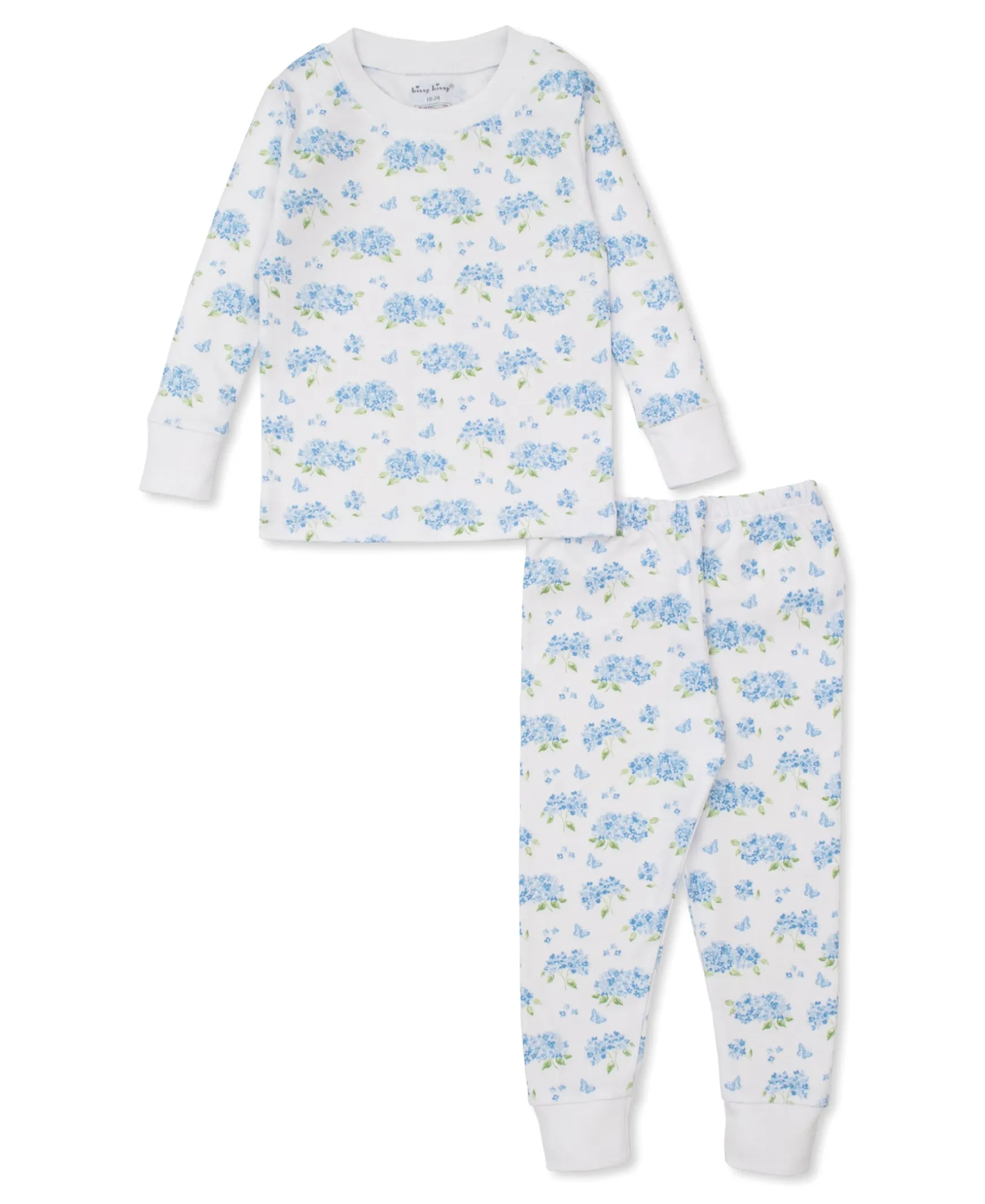 Heavenly Hydrangeas Blue Pajama Set