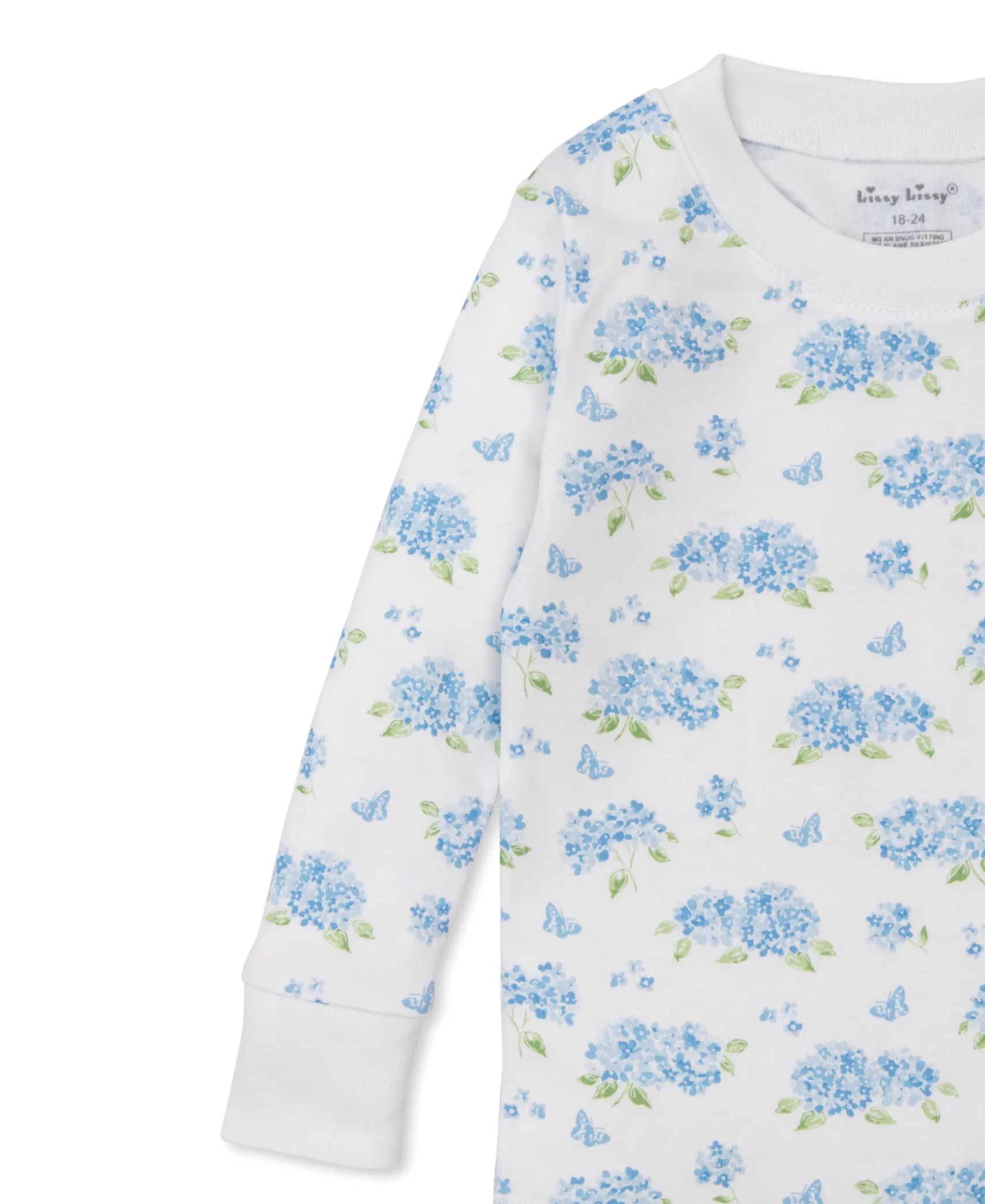Heavenly Hydrangeas Blue Pajama Set