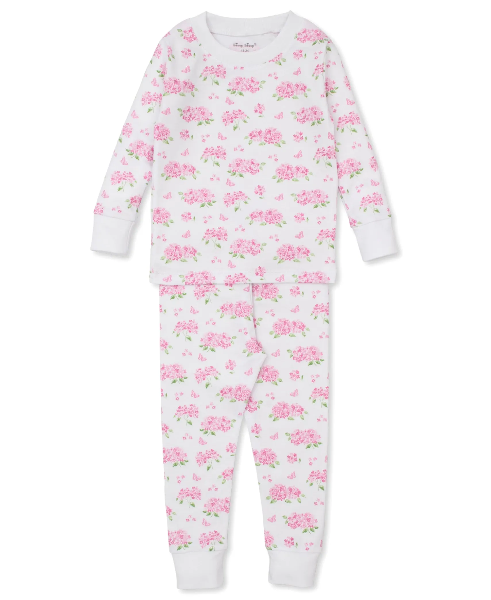 Heavenly Hydrangeas Pink Pajama Set