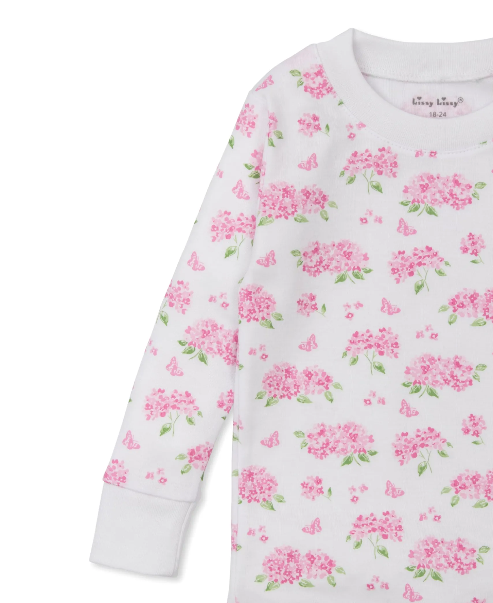 Heavenly Hydrangeas Pink Toddler Pajama Set