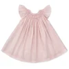 Kissy Elegance Pink Hand Smocked Woven Dress