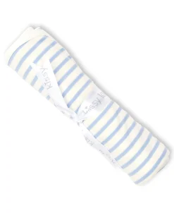 Kissy Love Basics Blue Stripes Blanket