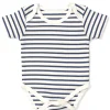 Kissy Love Basics Navy Stripes Short Sleeve Bodysuit