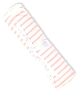 Kissy Love Basics Pink Stripes Blanket