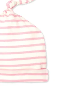 Kissy Love Basics Pink Stripes Knotted Hat