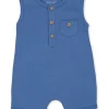 Kissy Love Blue Short Sleeveless Playsuit