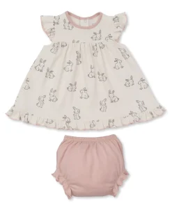 Kissy Love Bunny Buddies Pink Dress Set