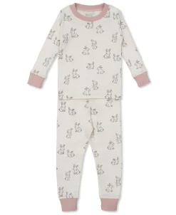 Kissy Love Bunny Buddies Pink Toddler Pajama Set