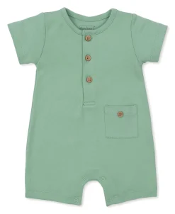 Kissy Love Green Short Playsuit