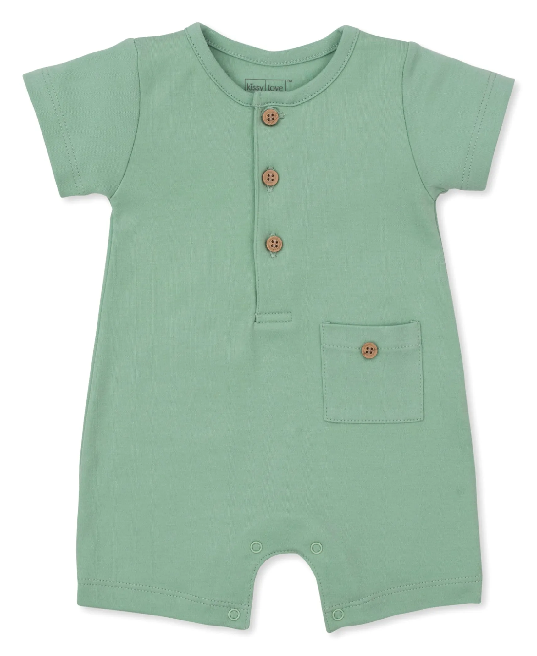 Kissy Love Green Short Playsuit