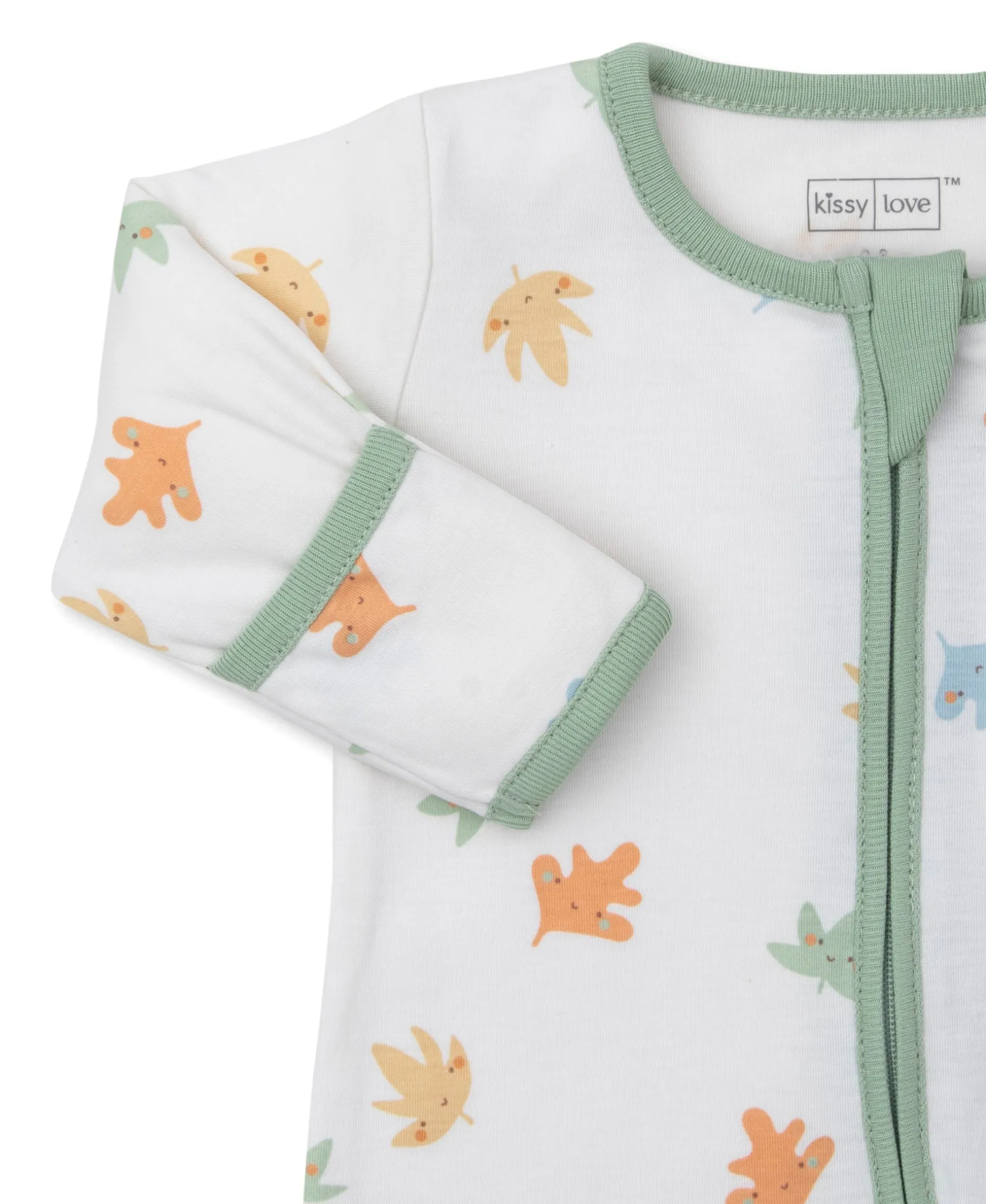 Kissy Love Leafy Breeze Zip Footie