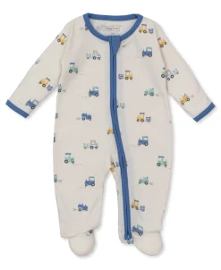 Kissy Love On the Farm Zip Footie