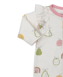 Kissy Love Pears and Rainbows Playsuit (0-3M)