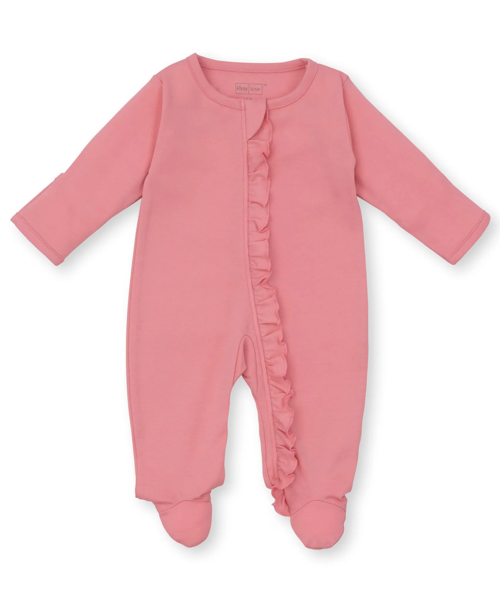 Kissy Love Pink Zip Footie