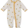 Kissy Love Tumbling Bees Zip Footie
