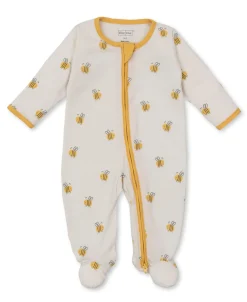 Kissy Love Tumbling Bees Zip Footie