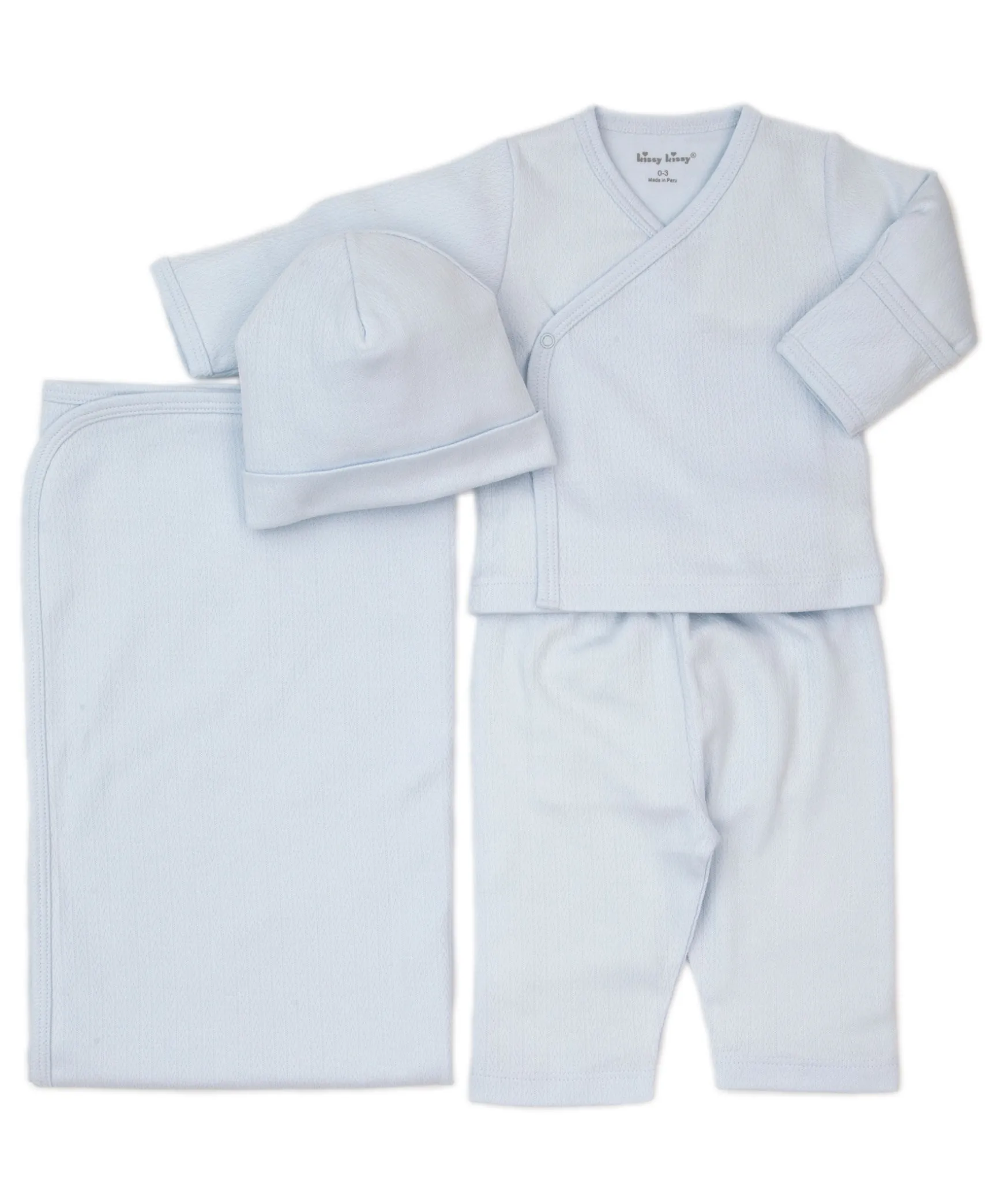 Kissy Pointelle Blue Bundle Set