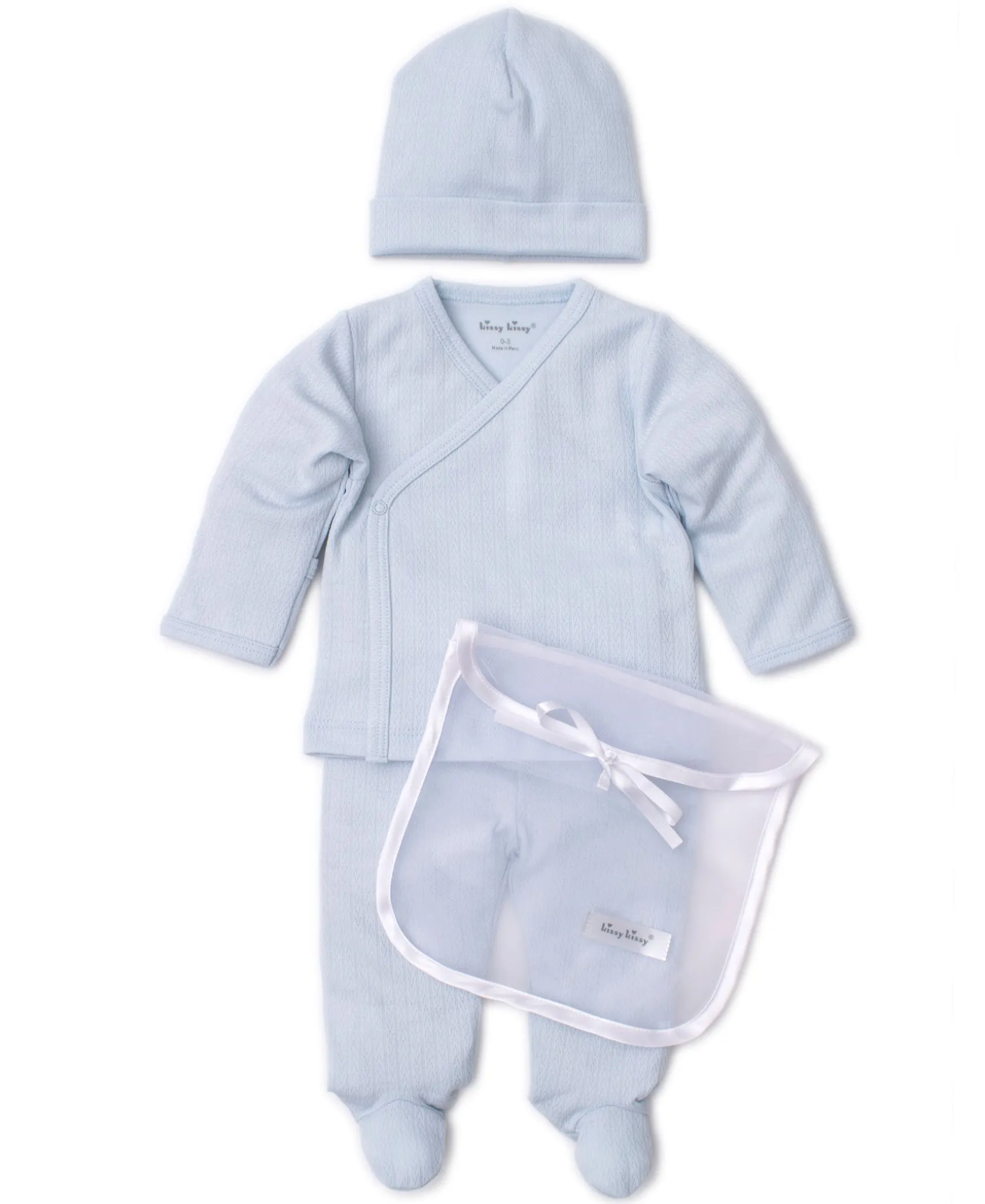 Kissy Pointelle Blue Take Me Home Gift Set