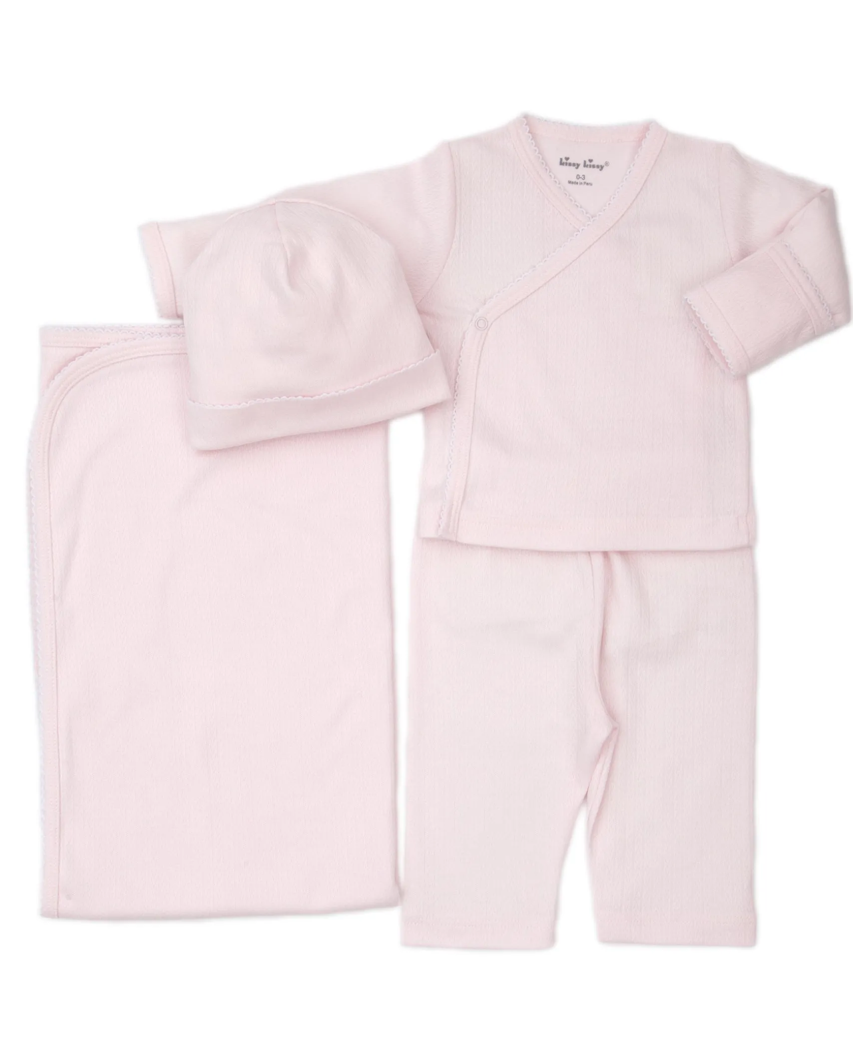 Kissy Pointelle Pink Bundle Set
