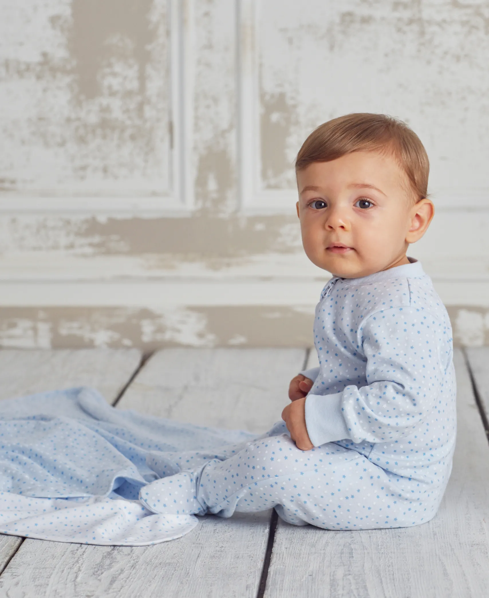 Kissy Superstars Blue Print Footie