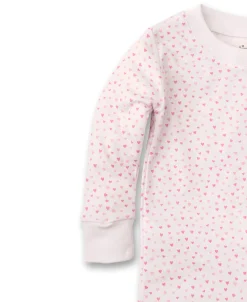Kissy Sweethearts White Toddler Pajama Set