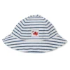 Lobsters Sandy Smiles Blue Stripe Terry Sunhat