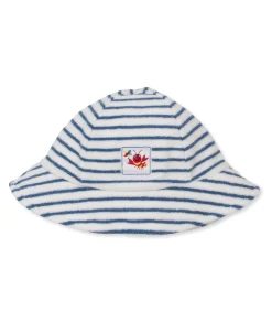 Lobsters Sandy Smiles Blue Stripe Terry Sunhat