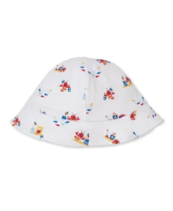 Lobsters Sandy Smiles Blue Sunhat