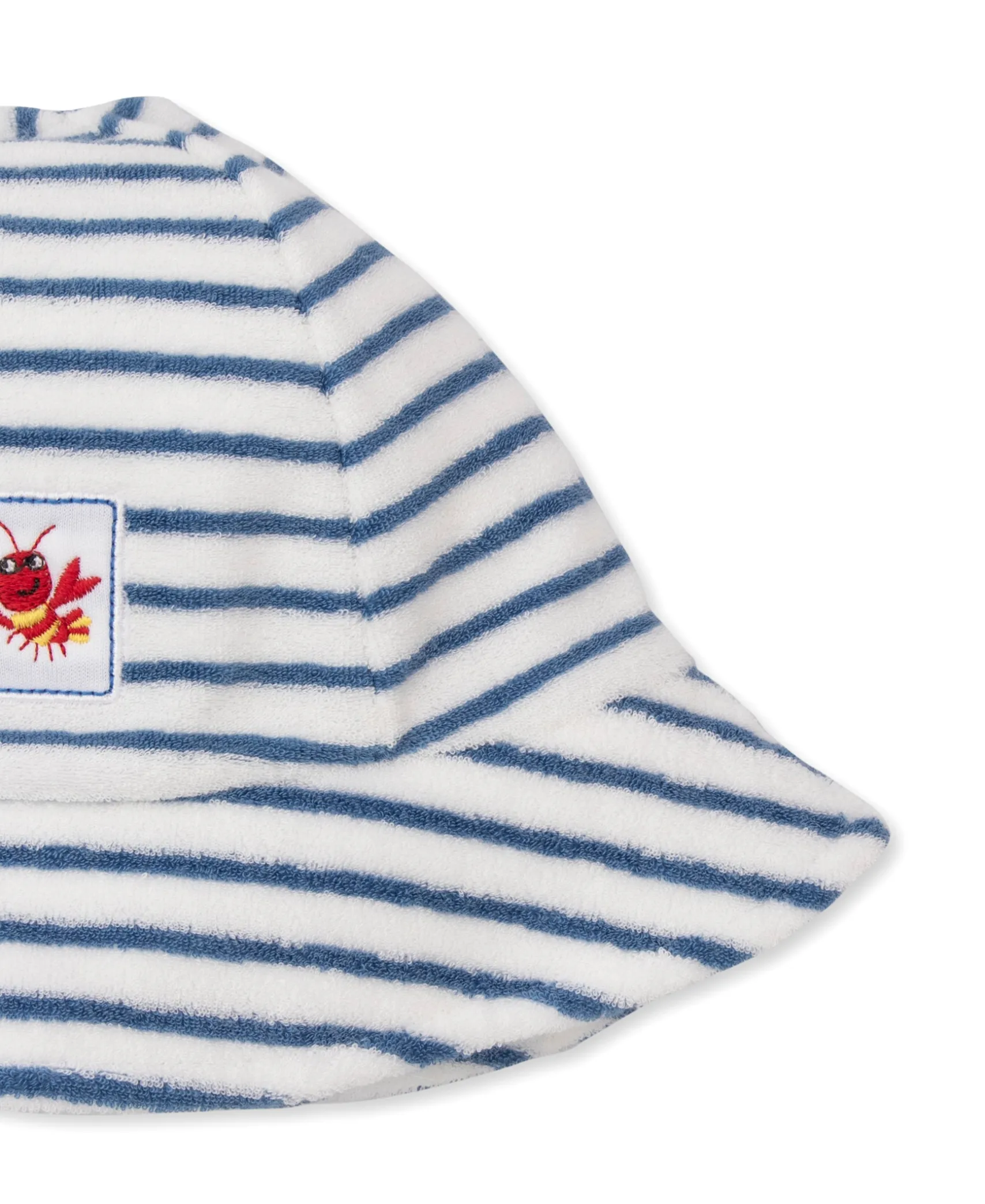 Lobsters Sandy Smiles Blue Stripe Terry Sunhat