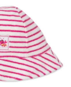 Lobsters Sandy Smiles Fuchsia Stripe Terry Sunhat