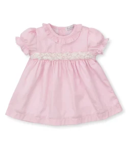 Miniature Roses Pink Woven Dress