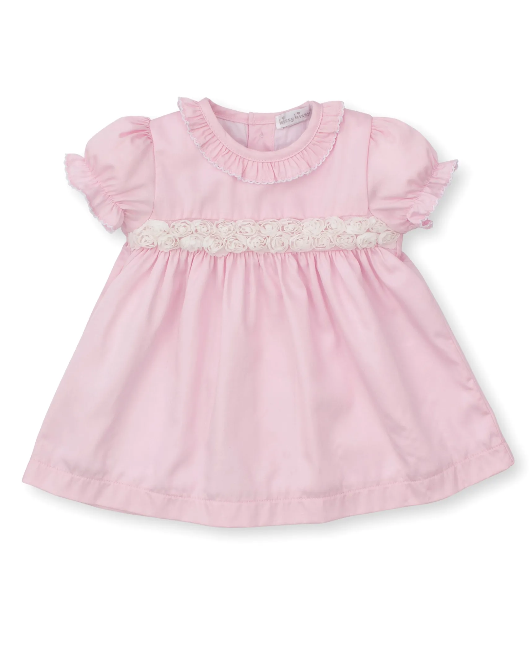 Miniature Roses Pink Woven Dress