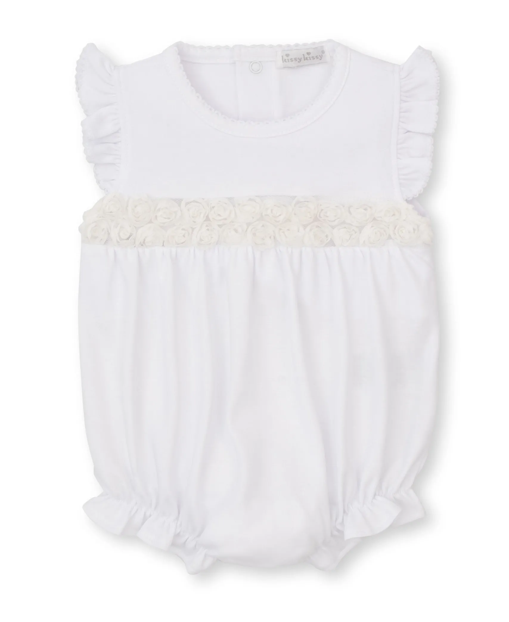 Miniature Roses White Smocked Bubble