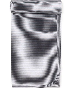 Navy Kissy Essentials Stripe Blanket