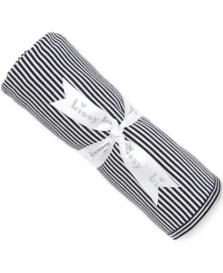 Navy Kissy Essentials Stripe Blanket