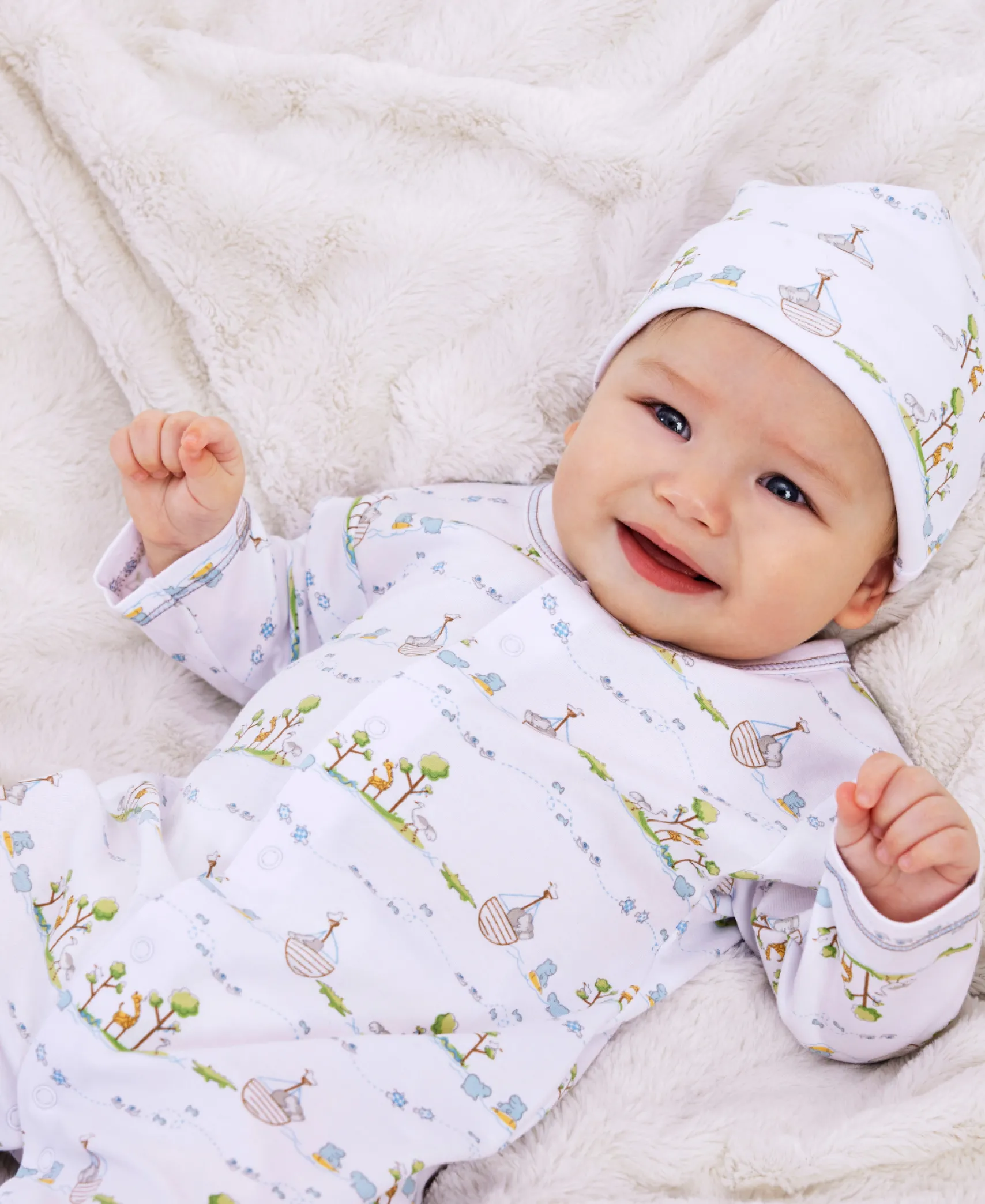 Noah's Blue Print Hat