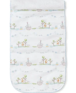 Noah's Blue Print Burp Cloth